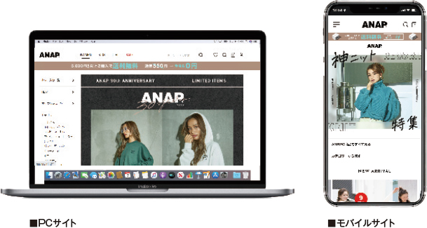 通販サイト「ANAPオンラインショップ」